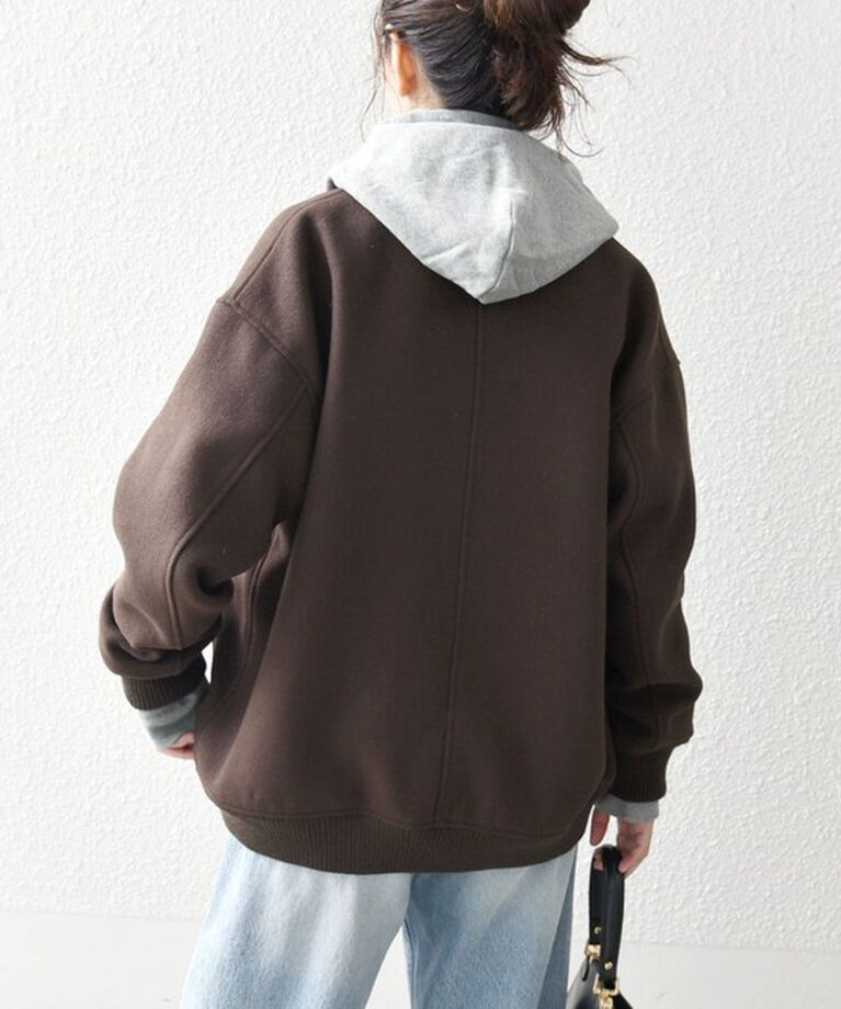 SHIPS any「【WEB限定】SHIPS any: バーシティ ジャケット 24FW」|ブルゾン・スタジャン|