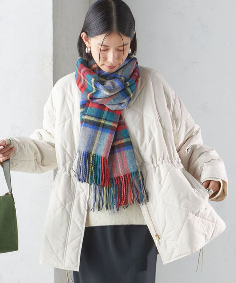 SHIPS for women「チェック カシミヤ ストール」|ストール|