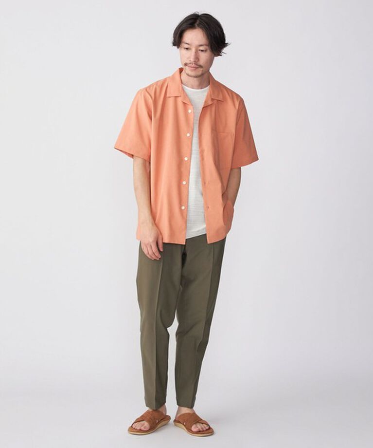 SHIPS「SHIPS: PIEZO JACQUARD 360°ストレッチ ピンタック イージースラックス」|スラックス|