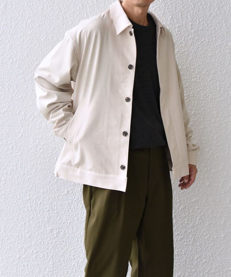 SHIPS any「SHIPS any: 〈手洗い可能〉 ショート ブルゾン 24FW◇」|ブルゾン・スタジャン|ナチュラル