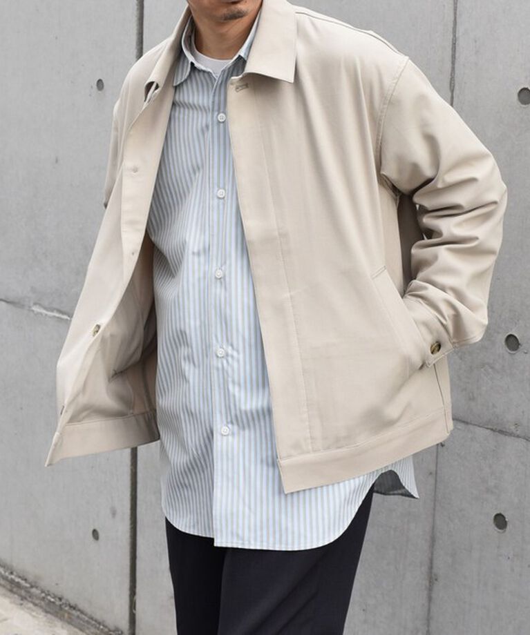 SHIPS any「SHIPS any: 〈手洗い可能〉 ショート ブルゾン 24FW◇」|ブルゾン・スタジャン|カーキ