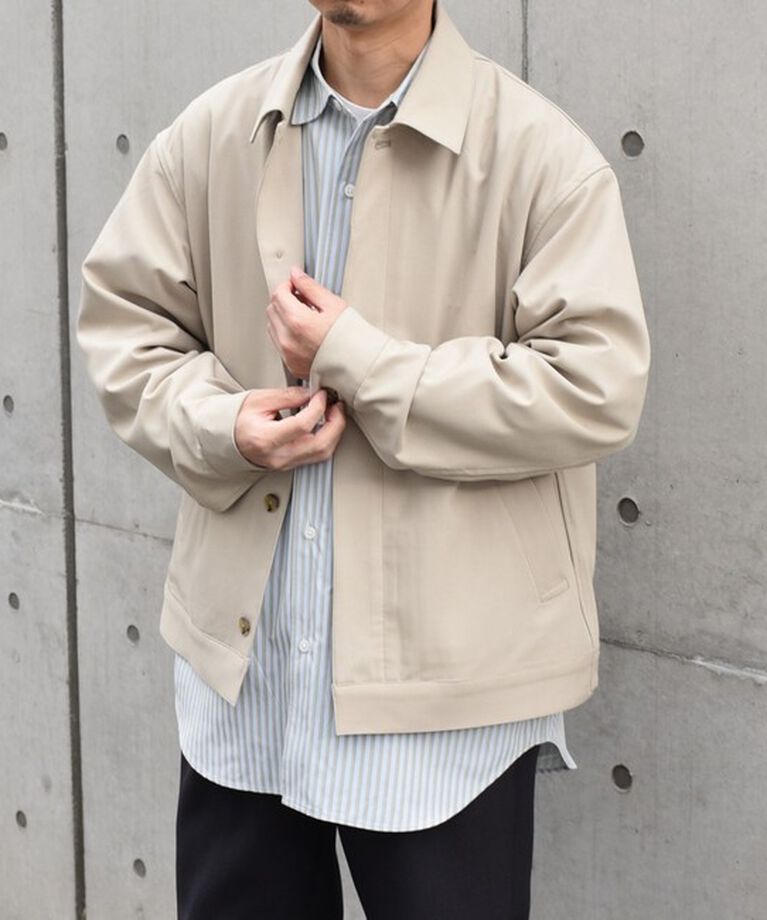 SHIPS any「SHIPS any: 〈手洗い可能〉 ショート ブルゾン 24FW◇」|ブルゾン・スタジャン|