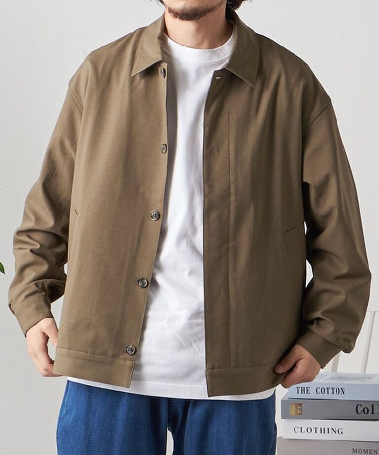 SHIPS any「SHIPS any: 〈手洗い可能〉 ショート ブルゾン 24FW◇」|ブルゾン・スタジャン|