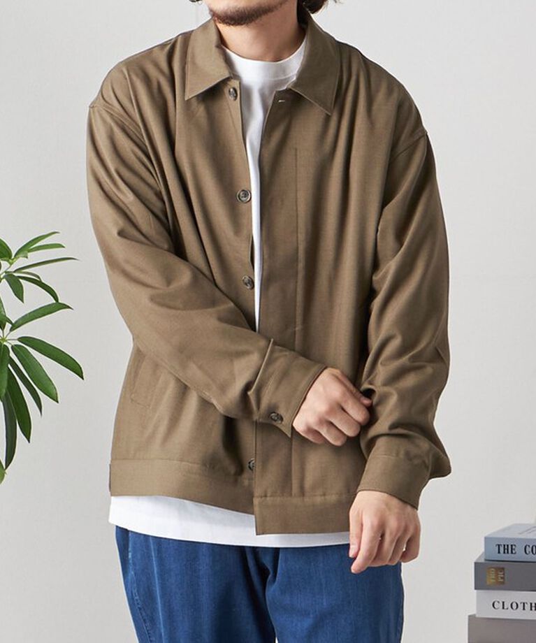 SHIPS any「SHIPS any: 〈手洗い可能〉 ショート ブルゾン 24FW◇」|ブルゾン・スタジャン|