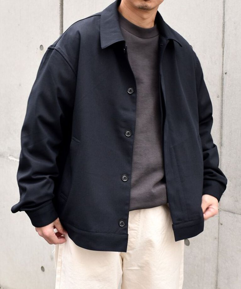 SHIPS any「SHIPS any: 〈手洗い可能〉 ショート ブルゾン 24FW◇」|ブルゾン・スタジャン|ネイビー