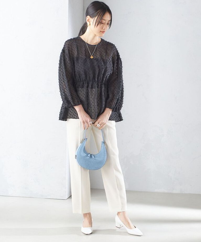 SHIPS for women「〈手洗い可能〉強撚 へビー ツイル テーパード パンツ 24SS ◇」|その他|