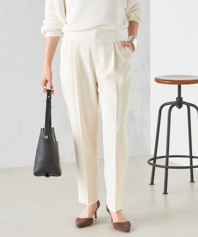 SHIPS for women「〈手洗い可能〉強撚 へビー ツイル テーパード パンツ 24SS ◇」|その他|