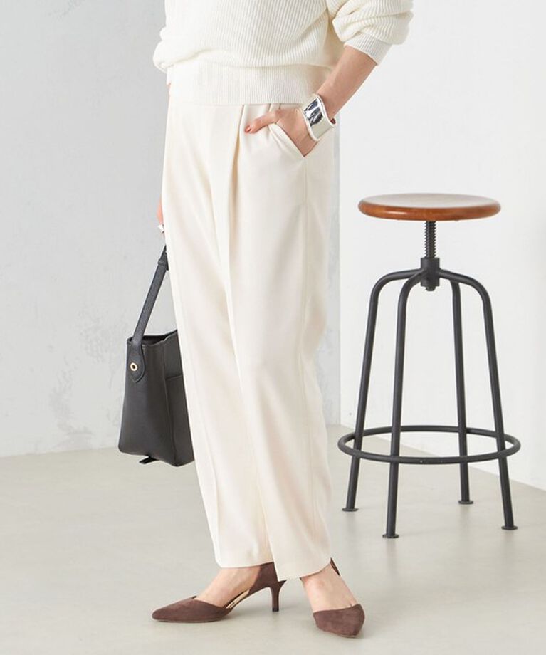SHIPS for women「〈手洗い可能〉強撚 へビー ツイル テーパード パンツ 24SS ◇」|その他|