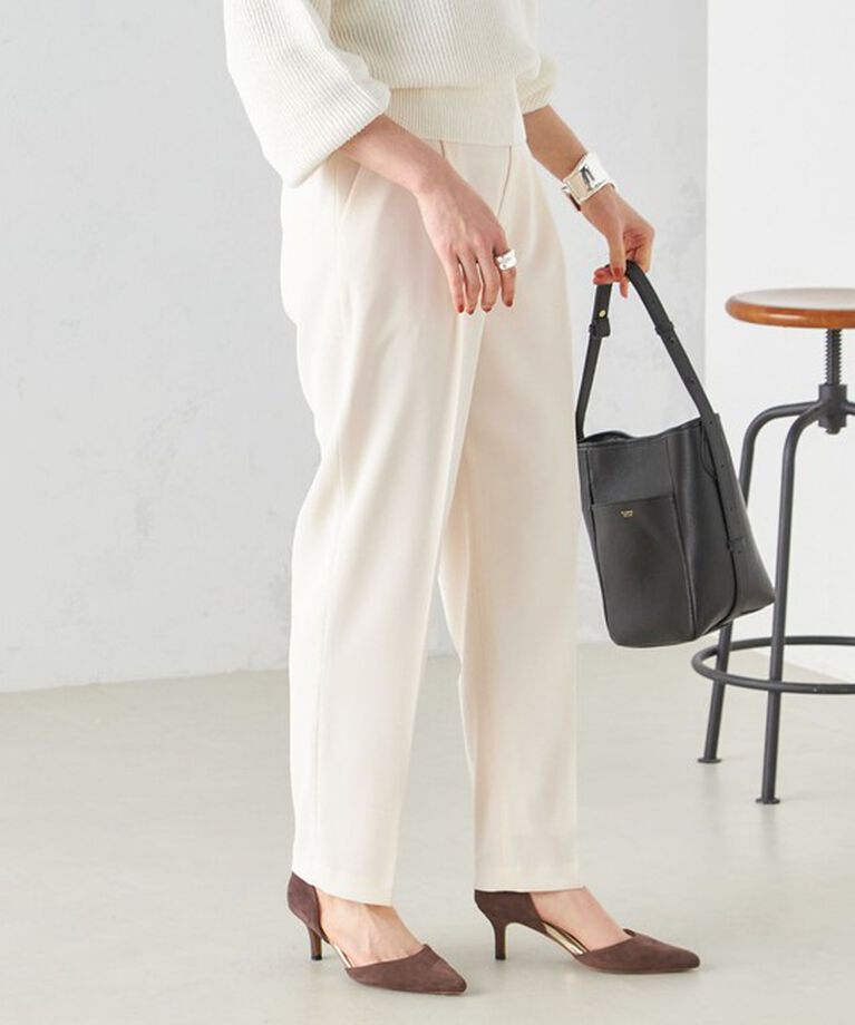 SHIPS for women「〈手洗い可能〉強撚 へビー ツイル テーパード パンツ 24SS ◇」|その他|