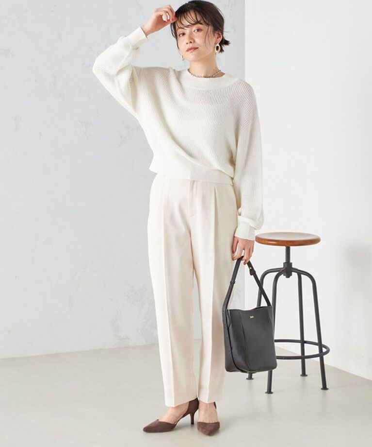SHIPS for women「〈手洗い可能〉強撚 へビー ツイル テーパード パンツ 24SS ◇」|その他|