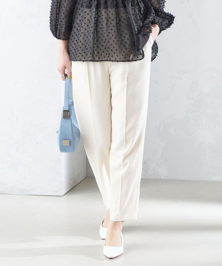 SHIPS for women「〈手洗い可能〉強撚 へビー ツイル テーパード パンツ 24SS ◇」|その他|