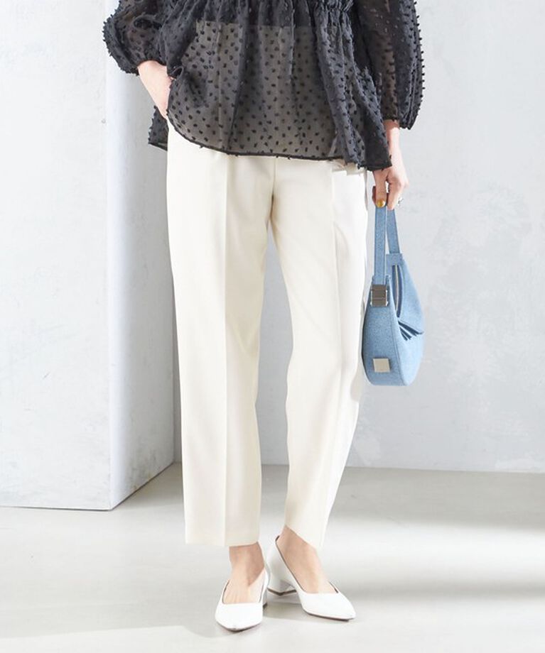 SHIPS for women「〈手洗い可能〉強撚 へビー ツイル テーパード パンツ 24SS ◇」|その他|