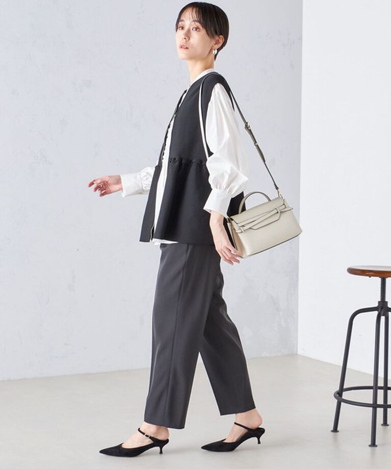 SHIPS for women「〈手洗い可能〉強撚 へビー ツイル テーパード パンツ 24SS ◇」|その他|