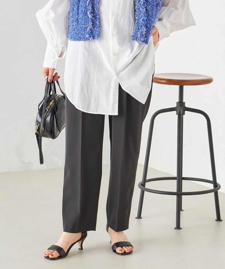 SHIPS for women「〈手洗い可能〉強撚 へビー ツイル テーパード パンツ 24SS ◇」|その他|