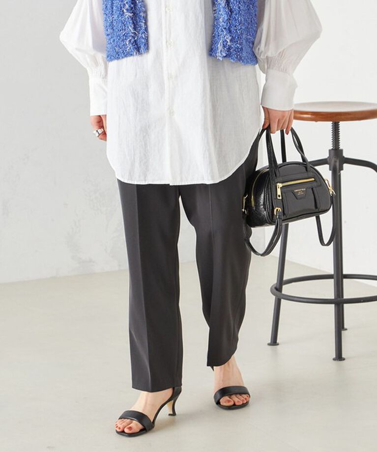 SHIPS for women「〈手洗い可能〉強撚 へビー ツイル テーパード パンツ 24SS ◇」|その他|