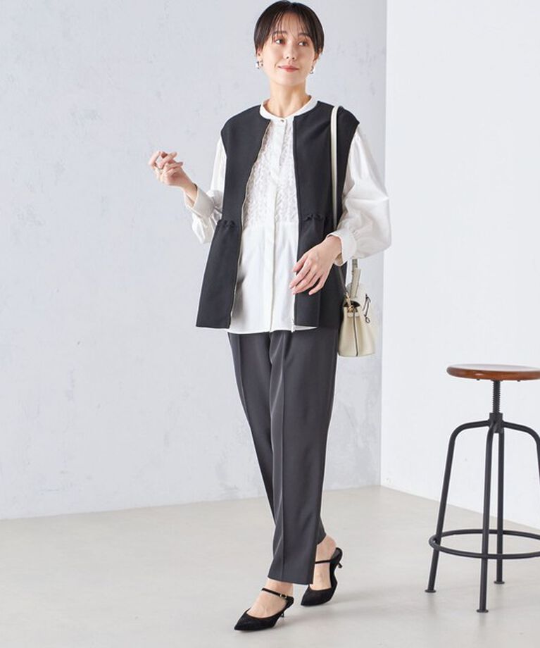 SHIPS for women「〈手洗い可能〉強撚 へビー ツイル テーパード パンツ 24SS ◇」|その他|
