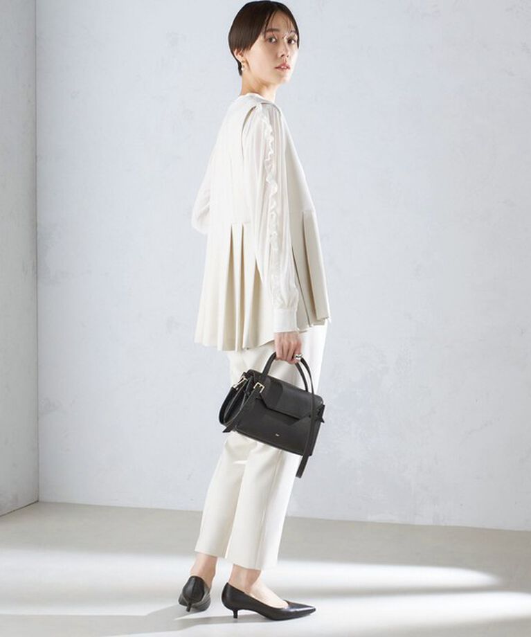 SHIPS for women「〈セレモニー対応可〉〈手洗い可能〉ダブルクロス パンツ 24SS（セットアップ対応）◇」|その他|