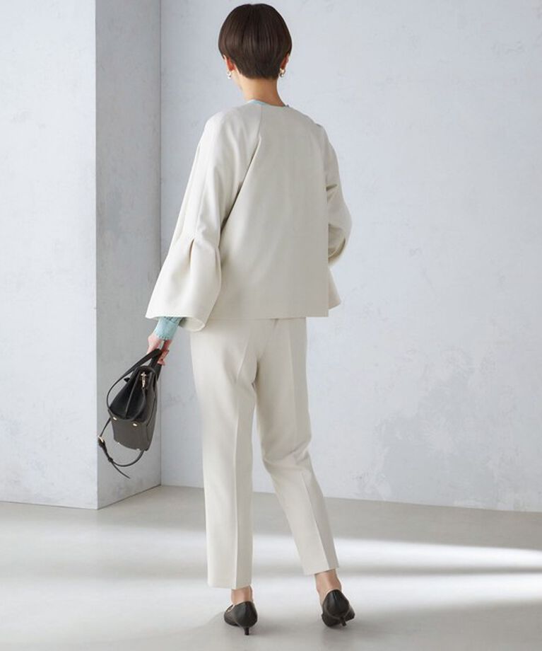 SHIPS for women「〈セレモニー対応可〉〈手洗い可能〉ダブルクロス パンツ 24SS（セットアップ対応）◇」|その他|