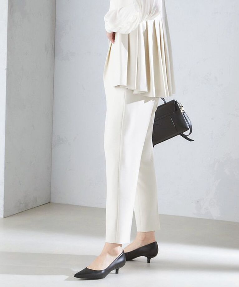 SHIPS for women「〈セレモニー対応可〉〈手洗い可能〉ダブルクロス パンツ 24SS（セットアップ対応）◇」|その他|