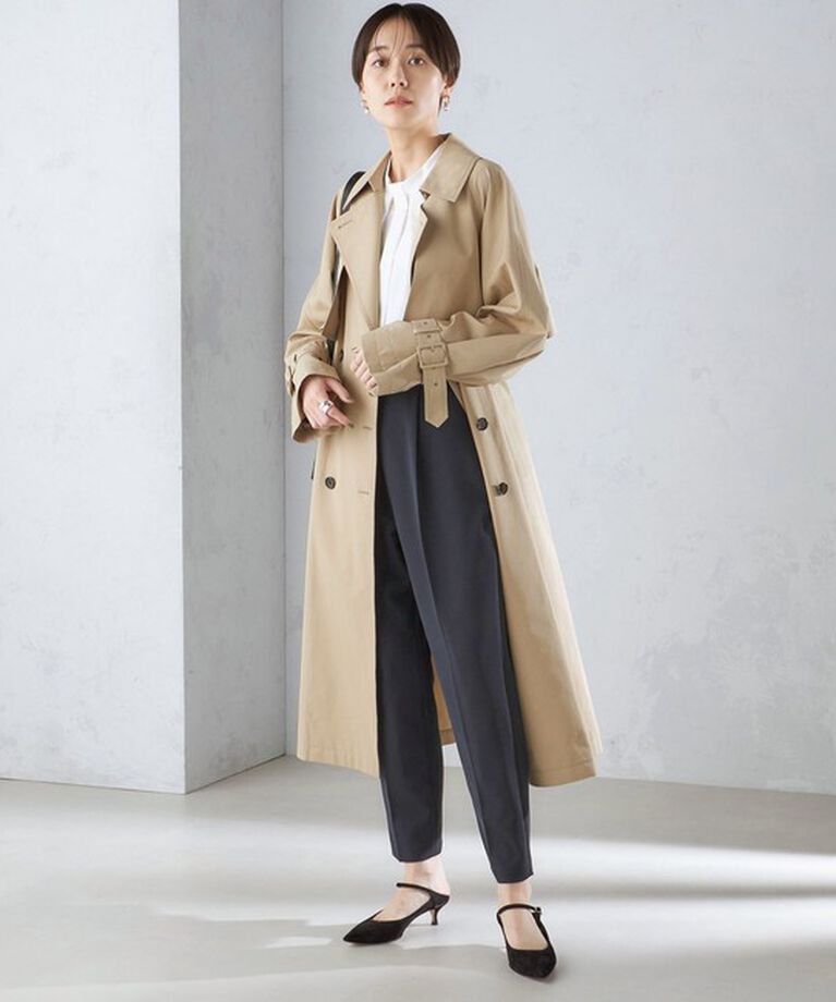 SHIPS for women「〈セレモニー対応可〉〈手洗い可能〉ダブルクロス パンツ 24SS（セットアップ対応）◇」|その他|