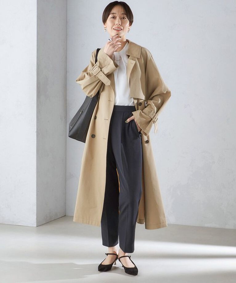 SHIPS for women「〈セレモニー対応可〉〈手洗い可能〉ダブルクロス パンツ 24SS（セットアップ対応）◇」|その他|