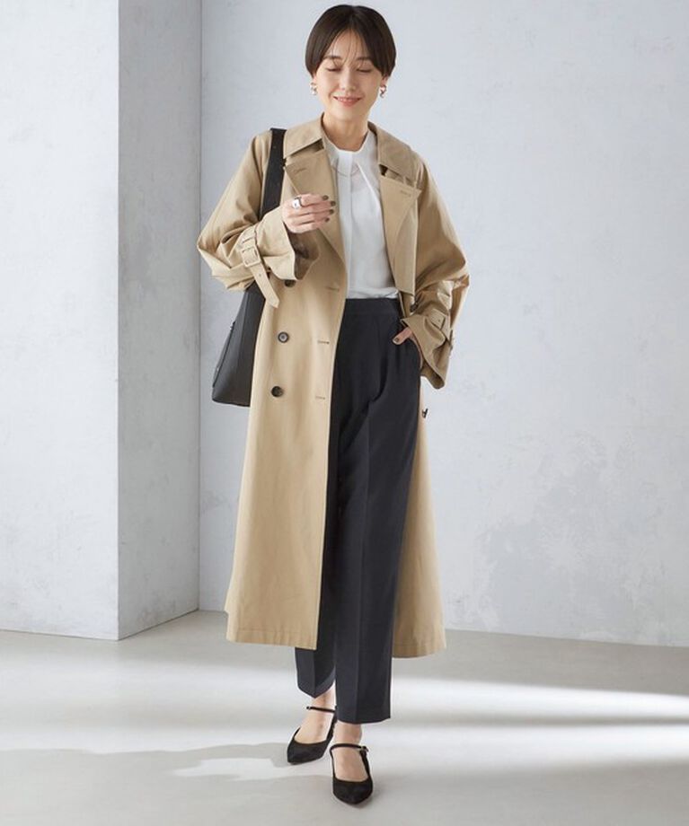 SHIPS for women「〈セレモニー対応可〉〈手洗い可能〉ダブルクロス パンツ 24SS（セットアップ対応）◇」|その他|