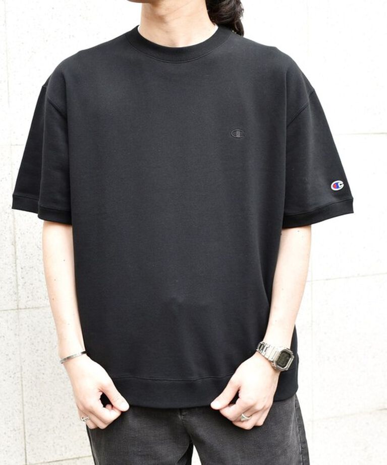 SHIPS any「【SHIPS any別注】Champion: 1トーン ロゴ ライト スウェット Tシャツ◇」|Tシャツ・カットソー|
