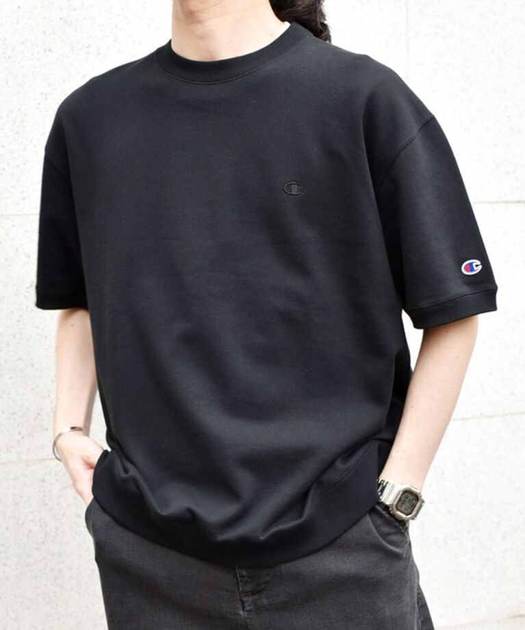 SHIPS any「【SHIPS any別注】Champion: 1トーン ロゴ ライト スウェット Tシャツ◇」|Tシャツ・カットソー|