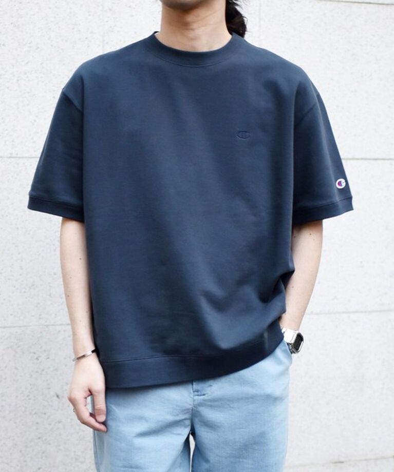 SHIPS any「【SHIPS any別注】Champion: 1トーン ロゴ ライト スウェット Tシャツ◇」|Tシャツ・カットソー|