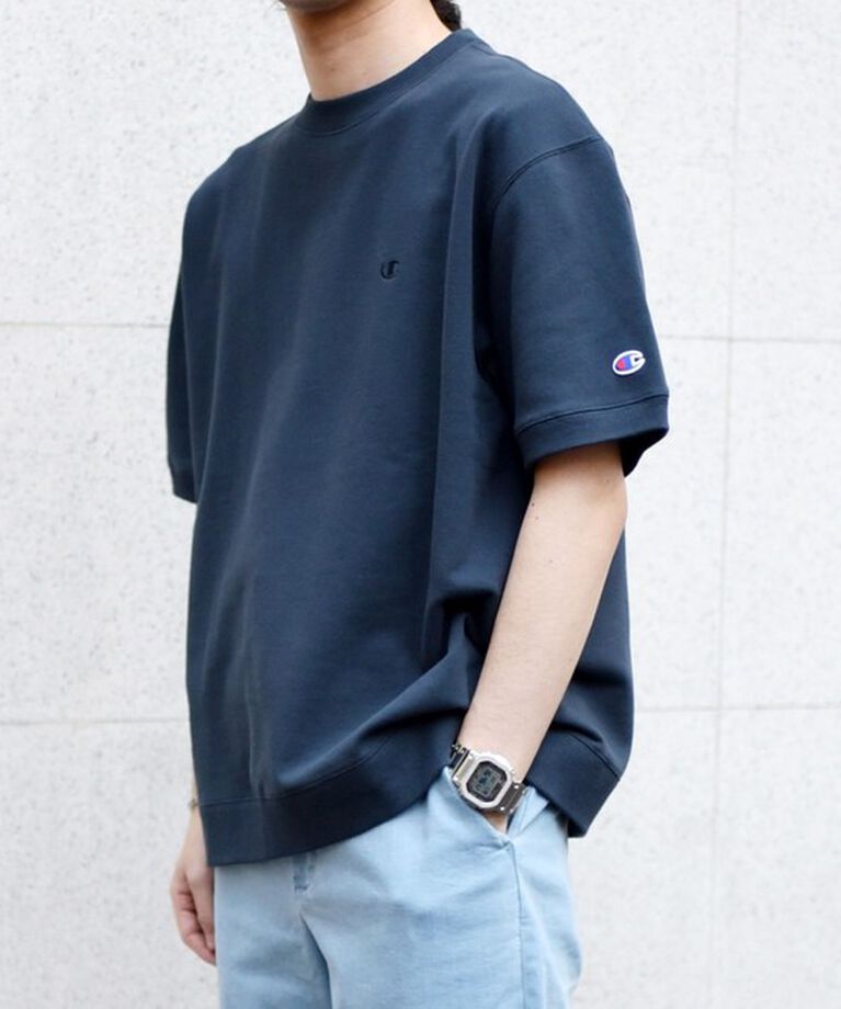 SHIPS any「【SHIPS any別注】Champion: 1トーン ロゴ ライト スウェット Tシャツ◇」|Tシャツ・カットソー|
