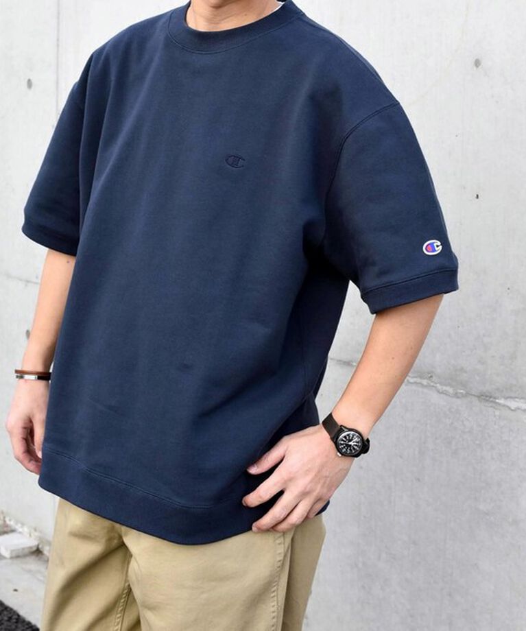 SHIPS any「【SHIPS any別注】Champion: 1トーン ロゴ ライト スウェット Tシャツ◇」|Tシャツ・カットソー|