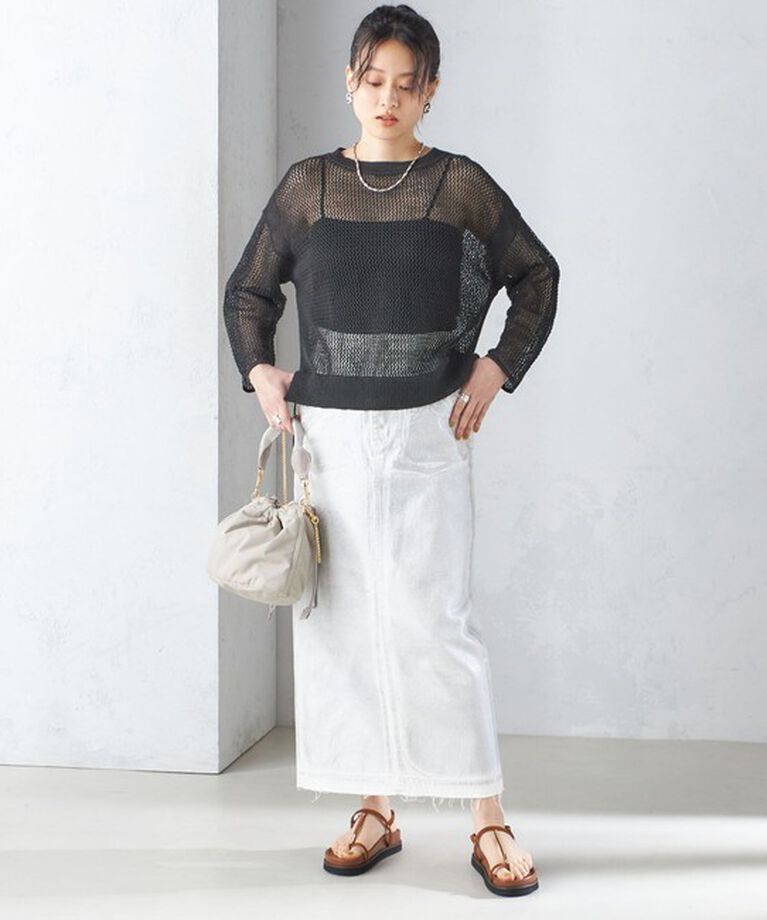 SHIPS for women「〈手洗い可能〉メッシュ ニット ◇」|ニット・セーター|