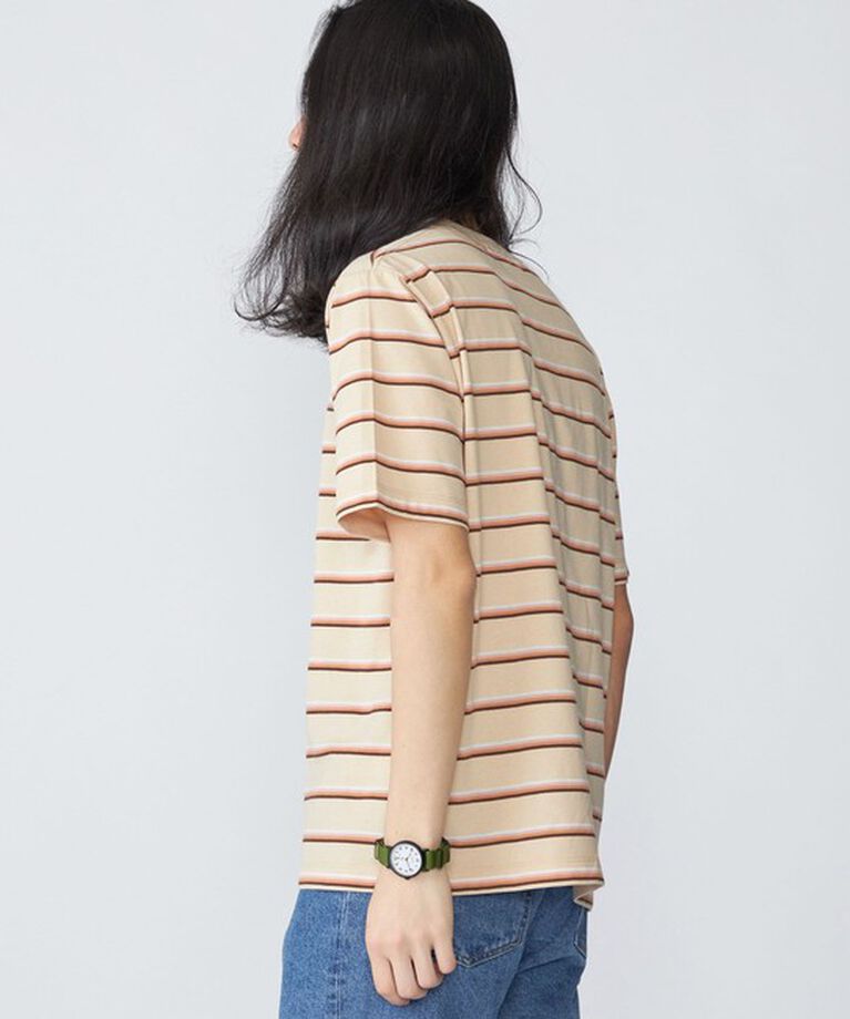 SHIPS「SHIPS: TEXBRID(R) リネン グラデーション ボーダー Tシャツ」|Tシャツ・カットソー|
