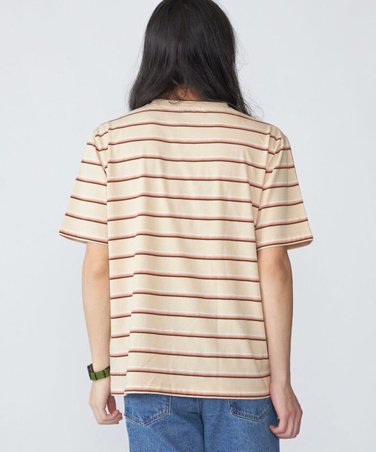 SHIPS「SHIPS: TEXBRID(R) リネン グラデーション ボーダー Tシャツ」|Tシャツ・カットソー|