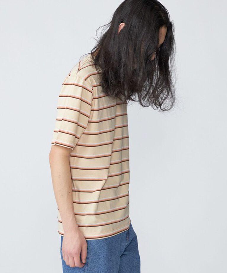 SHIPS「SHIPS: TEXBRID(R) リネン グラデーション ボーダー Tシャツ」|Tシャツ・カットソー|