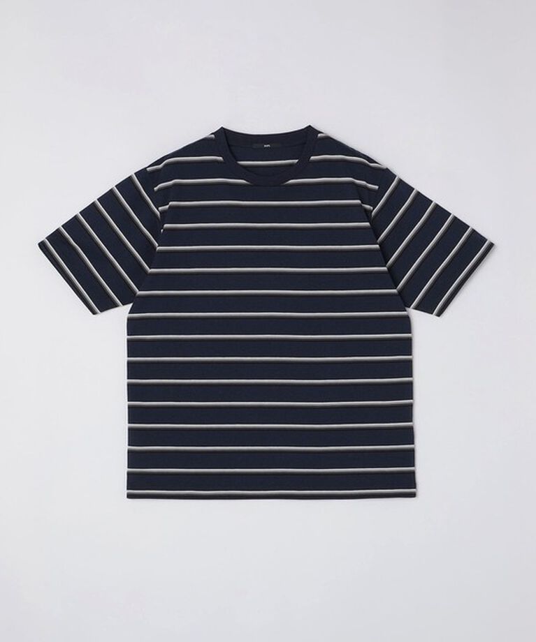 SHIPS「SHIPS: TEXBRID(R) リネン グラデーション ボーダー Tシャツ」|Tシャツ・カットソー|