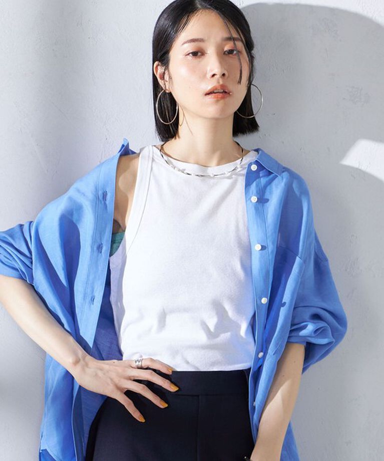 SHIPS for women「【SHIPS別注】onit:〈洗濯機可能〉アメリカンスリーブ タンクトップ」|タンクトップ|