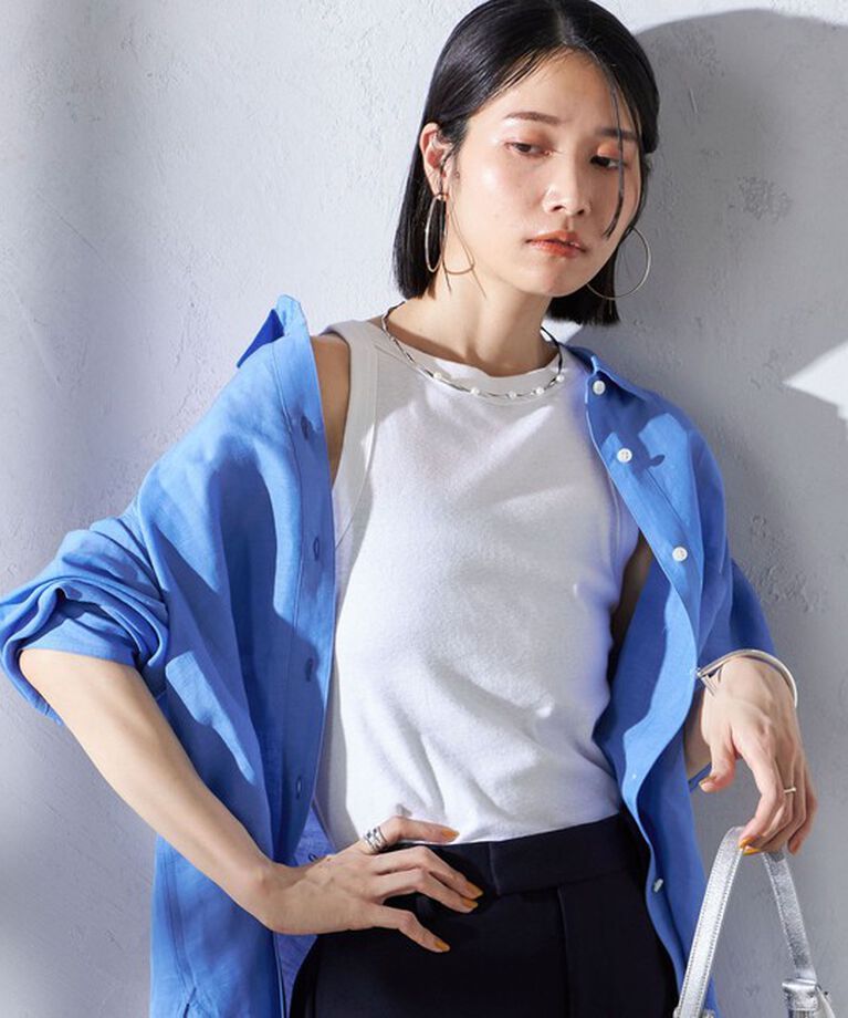 SHIPS for women「【SHIPS別注】onit:〈洗濯機可能〉アメリカンスリーブ タンクトップ」|タンクトップ|