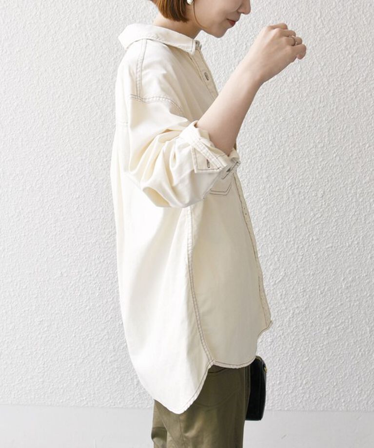 SHIPS any「SHIPS any: デニム ポケット シャツ［SHIPS any DENIM］」|シャツ・ブラウス|