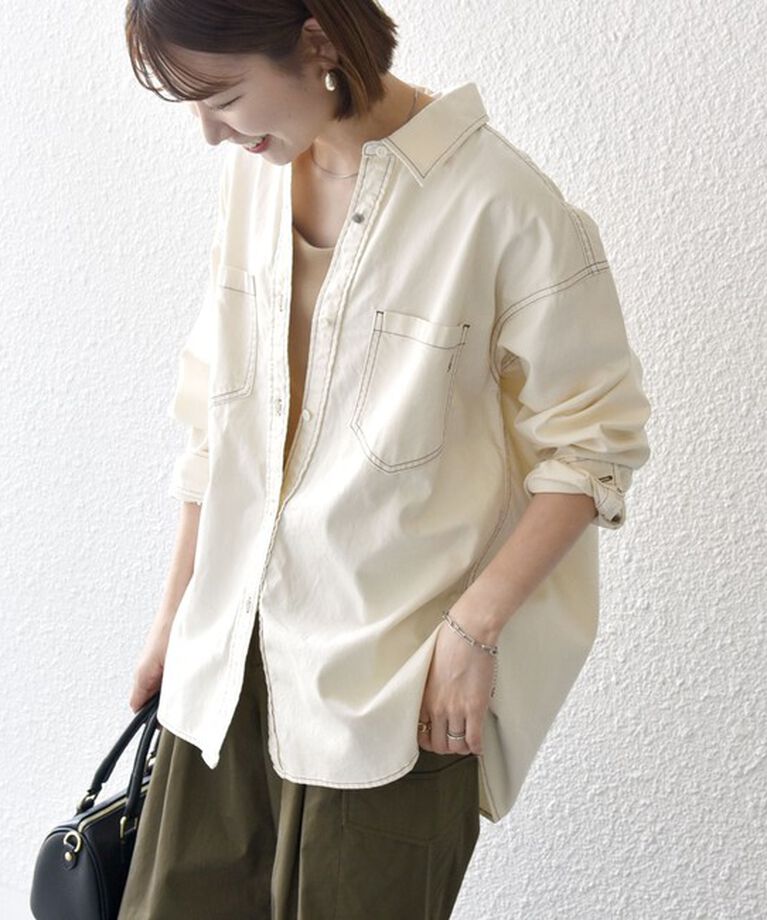 SHIPS any「SHIPS any: デニム ポケット シャツ［SHIPS any DENIM］」|シャツ・ブラウス|