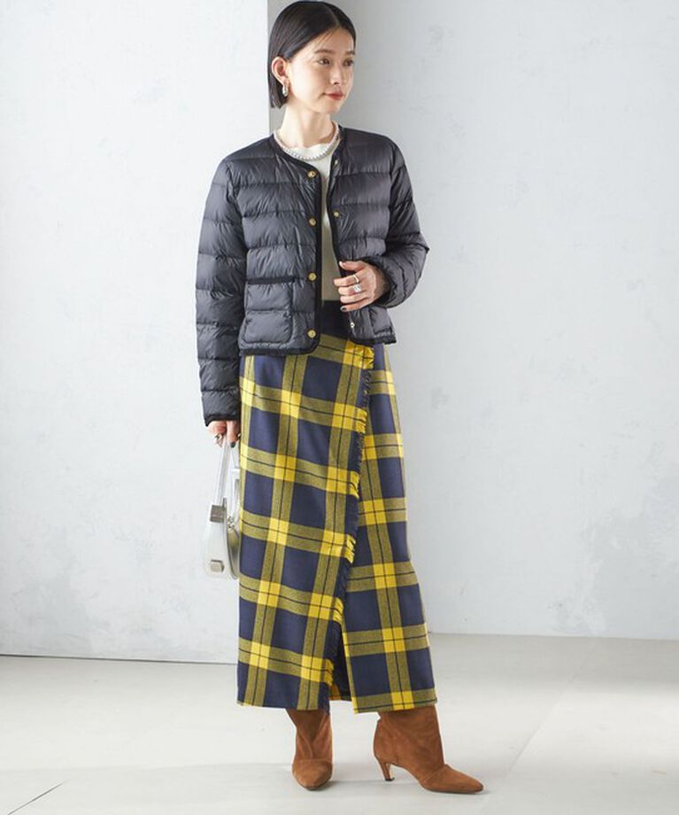 SHIPS for women「【SHIPS別注】TAION:〈手洗い可能〉パイピング ノーカラー ダウン ジャケット」|その他|