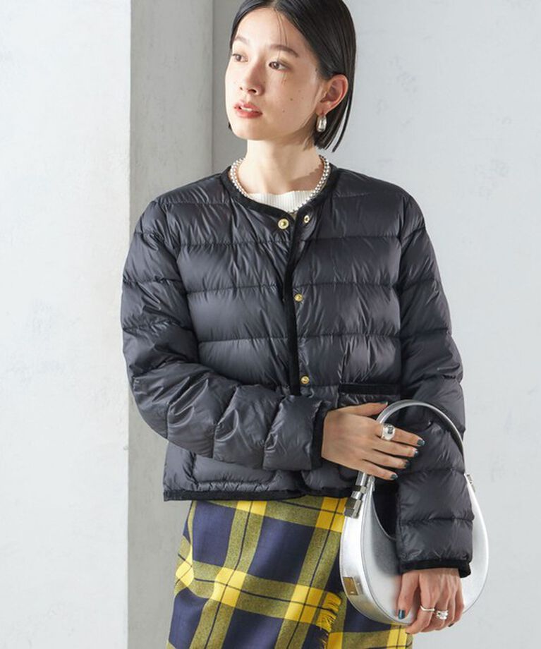 SHIPS for women「【SHIPS別注】TAION:〈手洗い可能〉パイピング ノーカラー ダウン ジャケット」|その他|