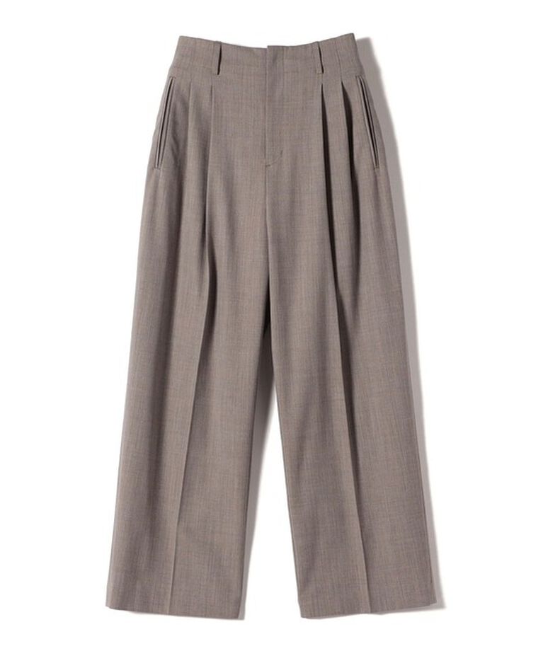 SHIPS for women「Wai＋:〈手洗い可能〉ウール混 2タック スラックス」|スラックス|