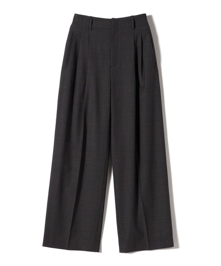 SHIPS for women「Wai＋:〈手洗い可能〉ウール混 2タック スラックス」|スラックス|