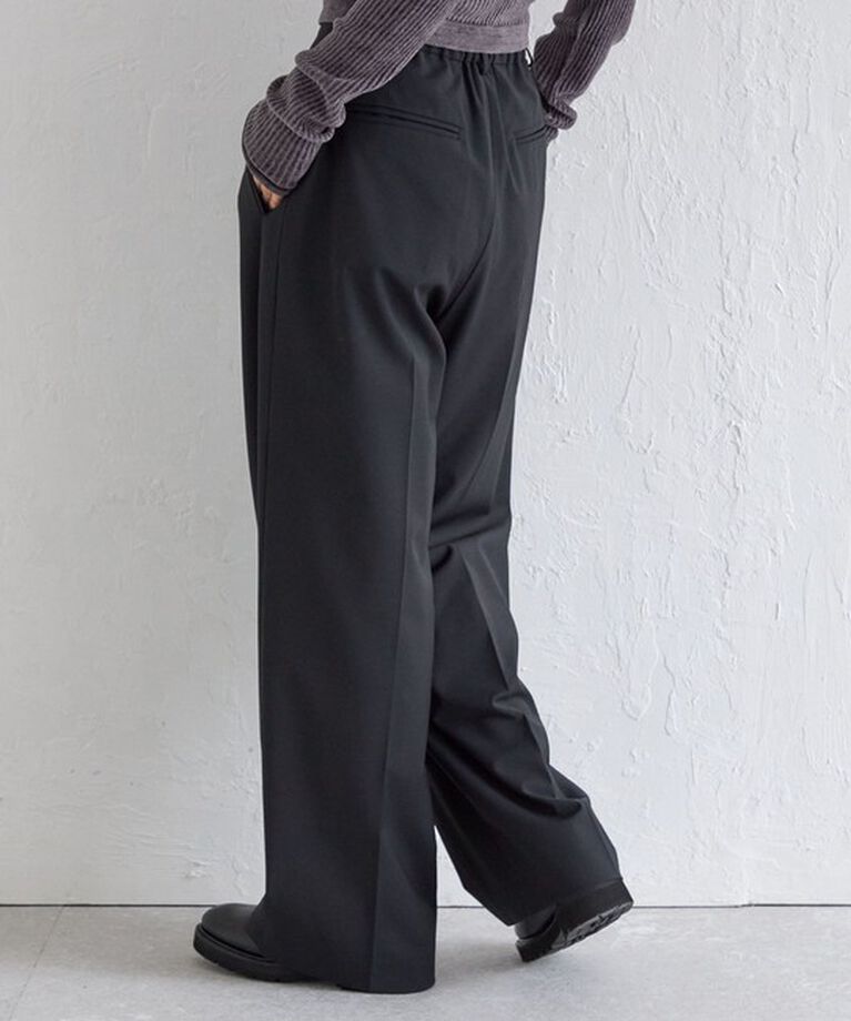 SHIPS for women「Wai＋:〈手洗い可能〉ウール混 2タック スラックス」|スラックス|