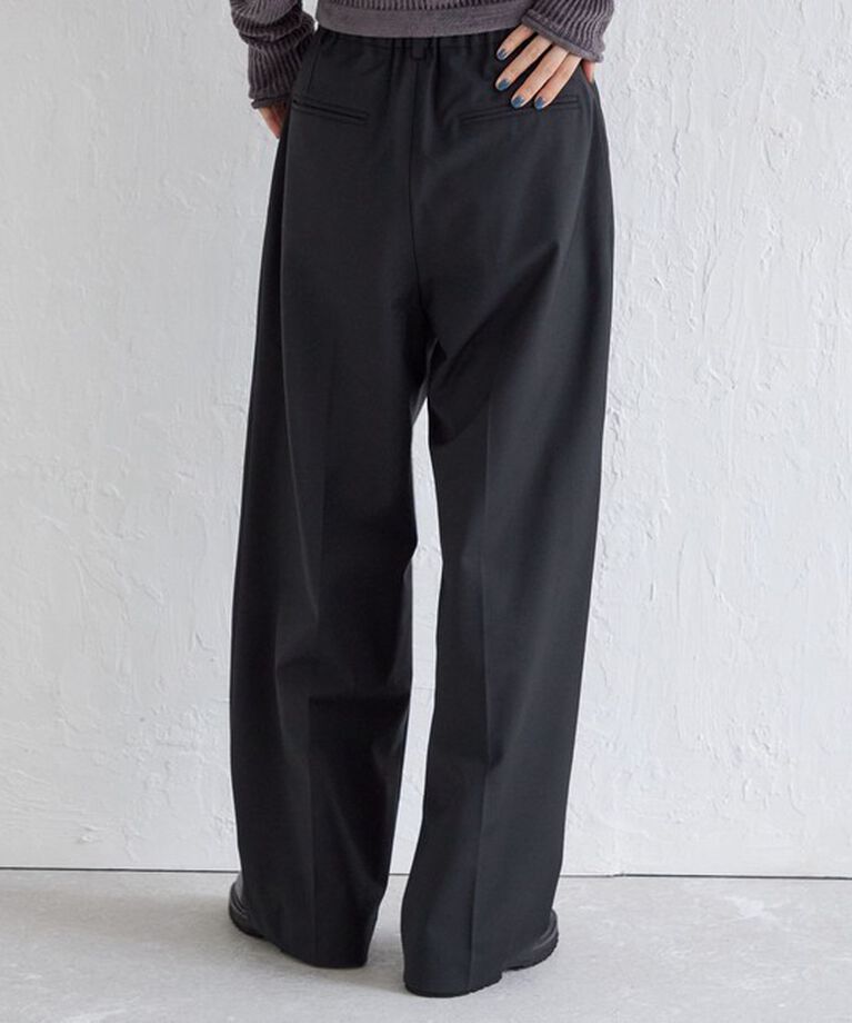 SHIPS for women「Wai＋:〈手洗い可能〉ウール混 2タック スラックス」|スラックス|