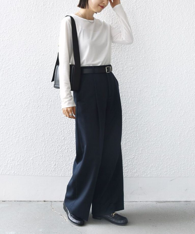 SHIPS for women「シアー トリコット ロングスリーブ TEE」|Tシャツ・カットソー|