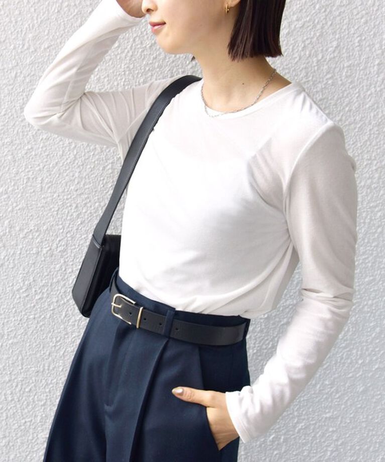 SHIPS for women「シアー トリコット ロングスリーブ TEE」|Tシャツ・カットソー|