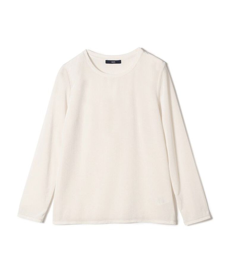 SHIPS for women「シアー トリコット ロングスリーブ TEE」|Tシャツ・カットソー|