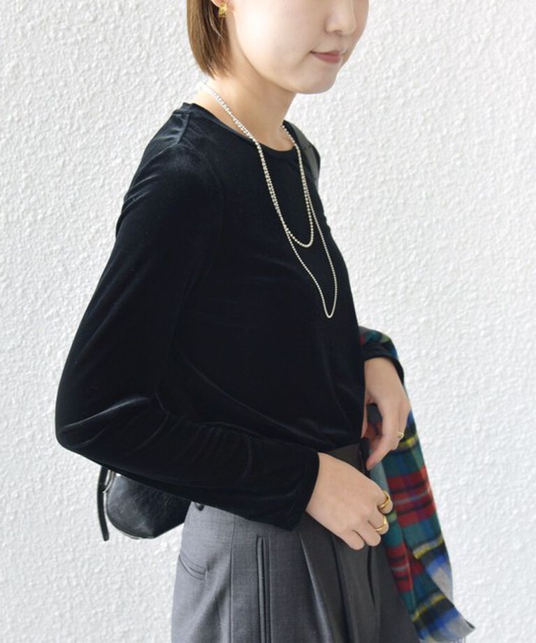 SHIPS for women「シアー トリコット ロングスリーブ TEE」|Tシャツ・カットソー|